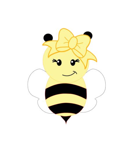 Bee with Bow Cutter