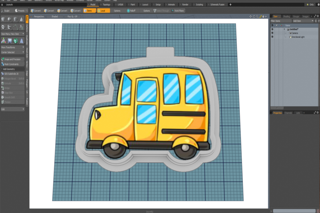 School Bus Cutter STL File