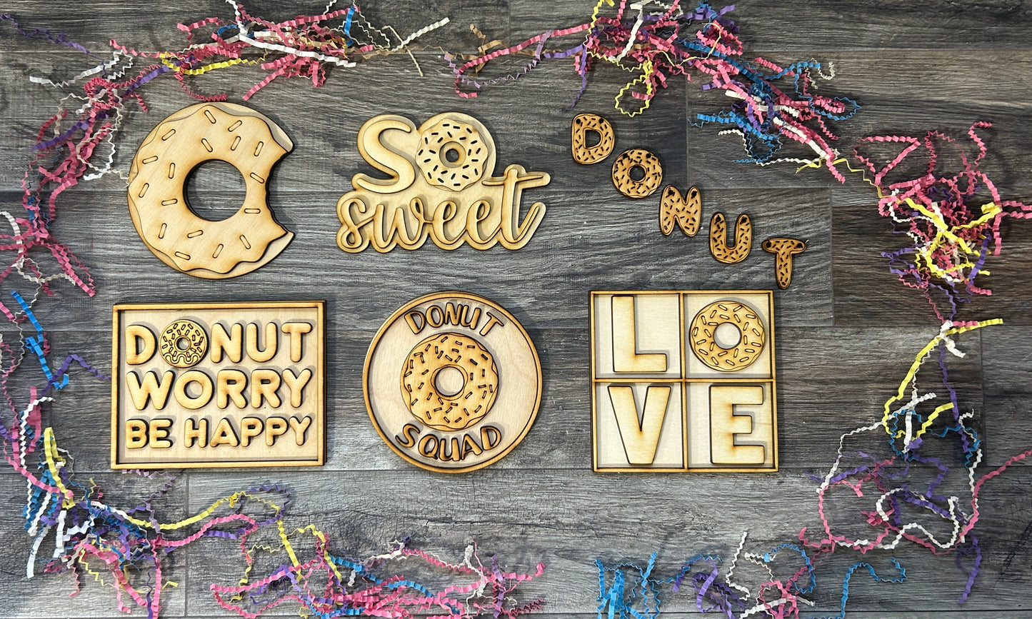 Donut Squad - Tiered Tray - DIY Kit