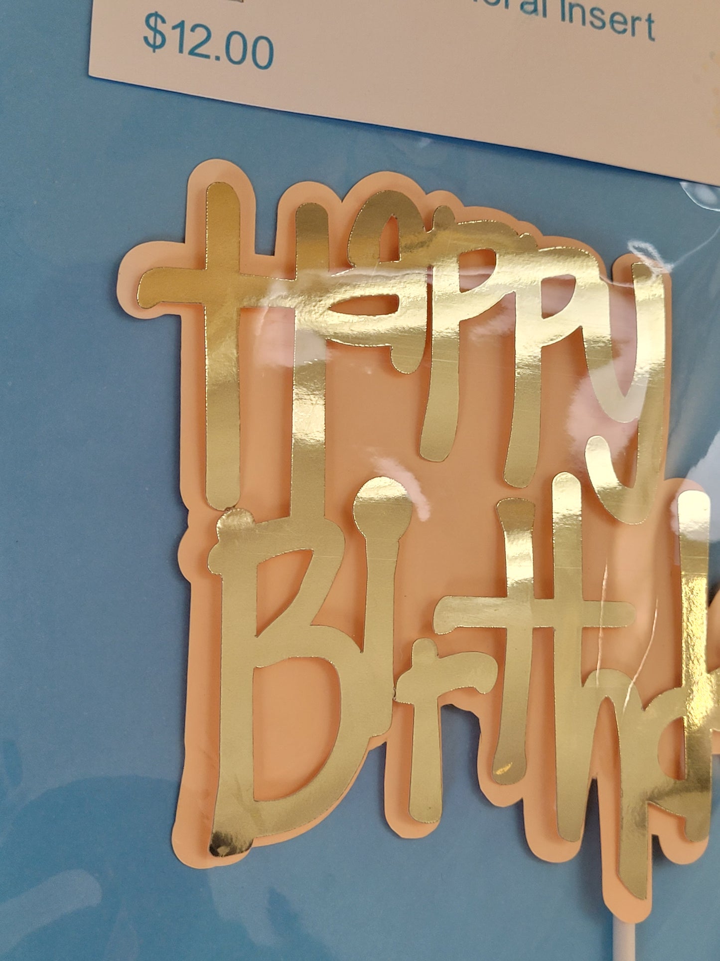 Happy Birthday- Orange Topper