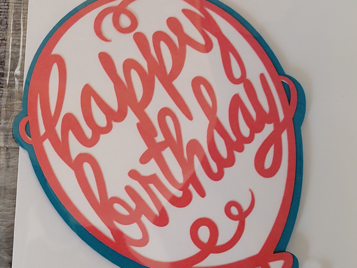 Happy Birthday Balloon Topper