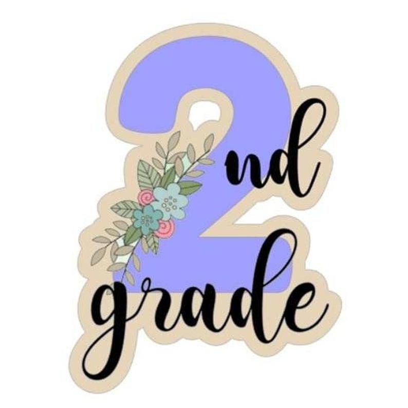 2nd Grade with Floral Cutter