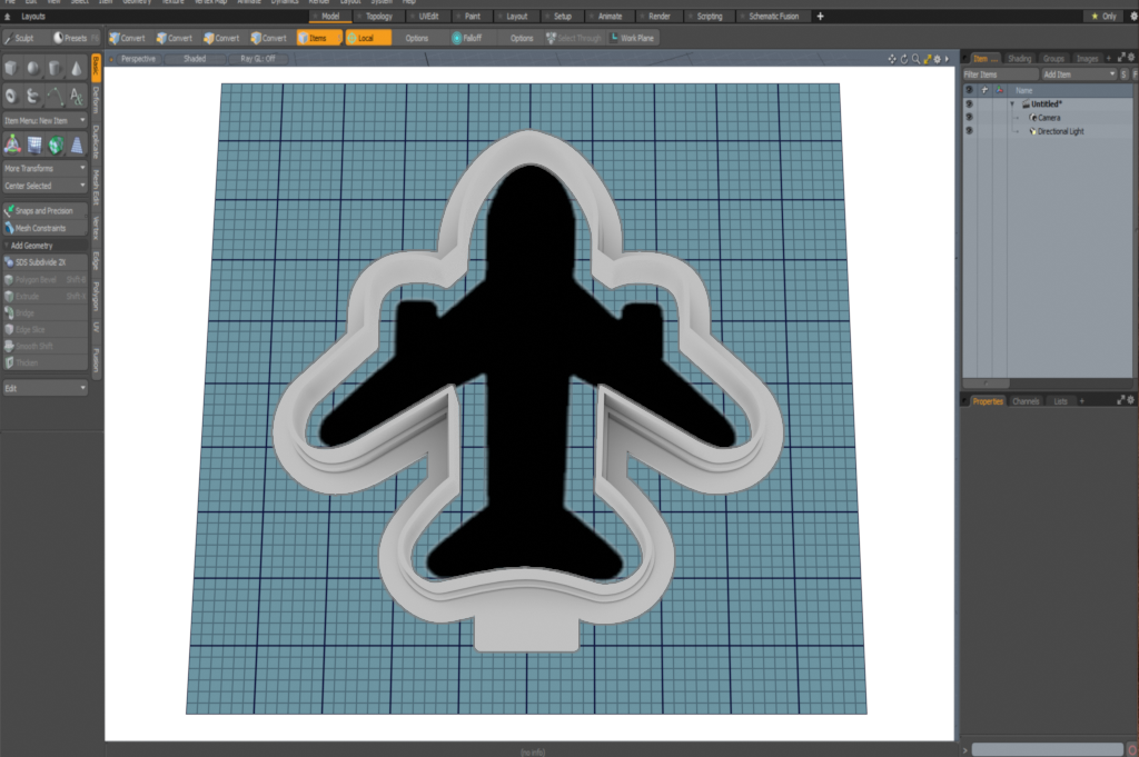 Chubby Airplane STL File