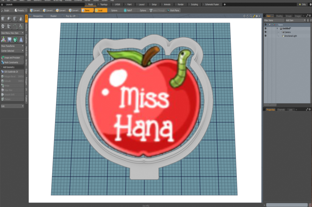 Apple Worm Cutter STL File