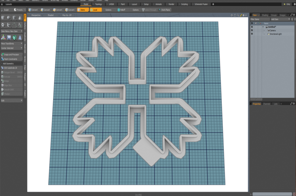 Bear Claw (Quilt Block) Cutter STL File