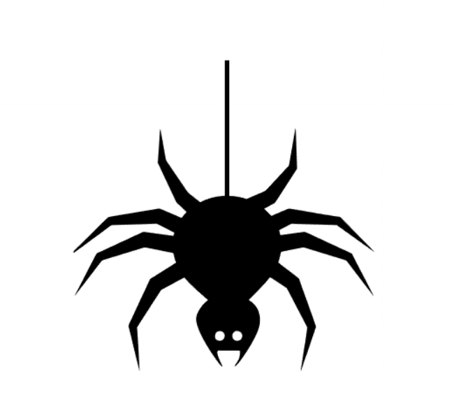 Black Widow Spider - Acrylic Stamp