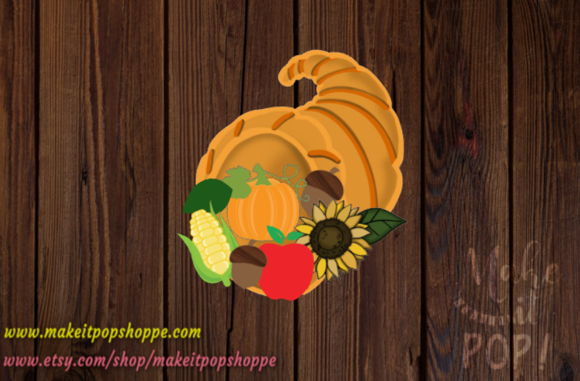 Cornucopia - Cookie Cutter Platter
