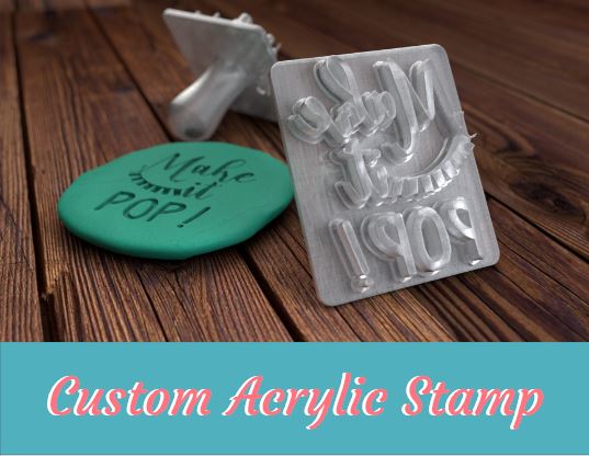 Custom Made Soap Stamp, Acrylic Stamp, Personalized Cookie Stamp