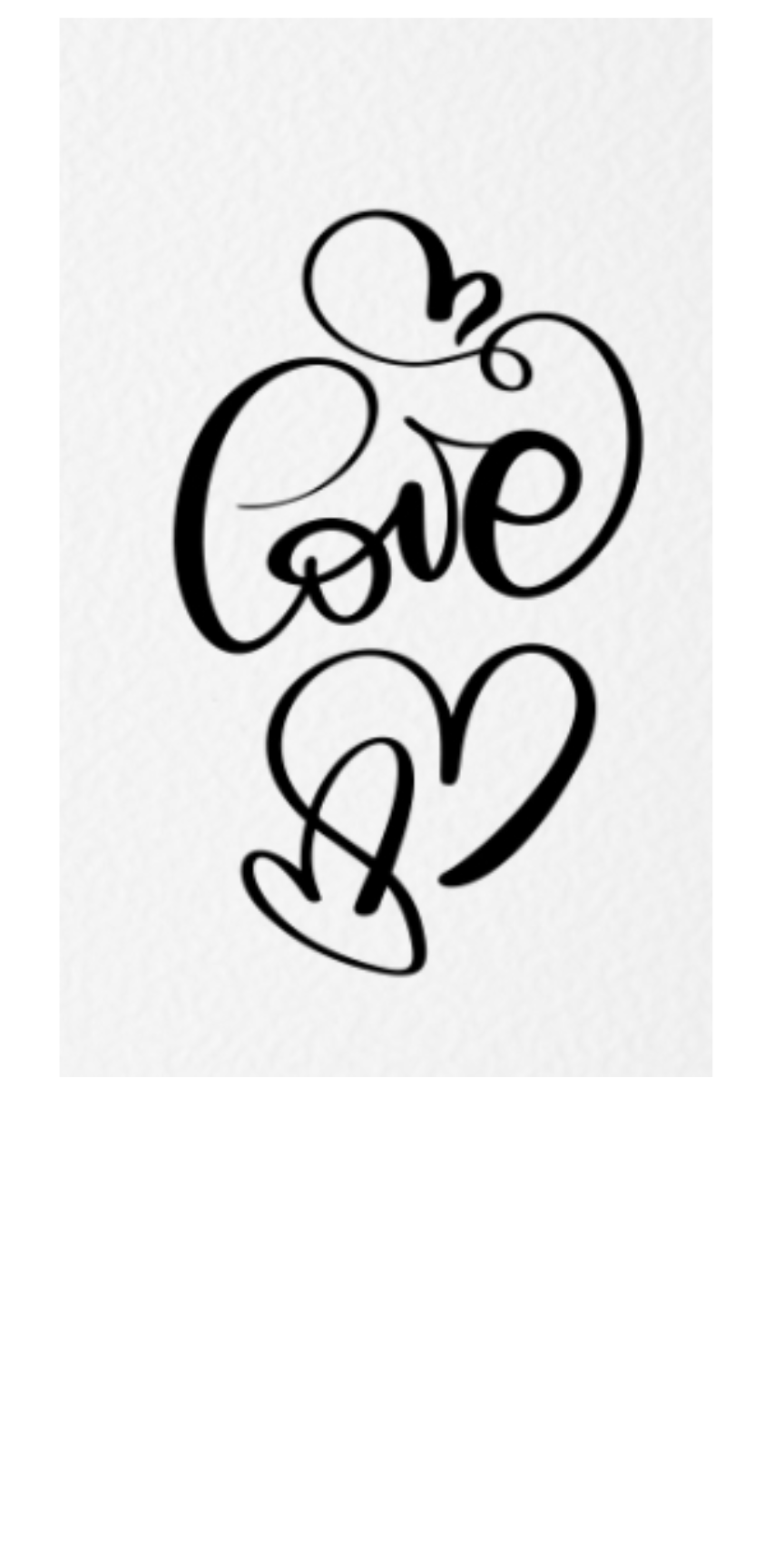 Love flourish Stencil