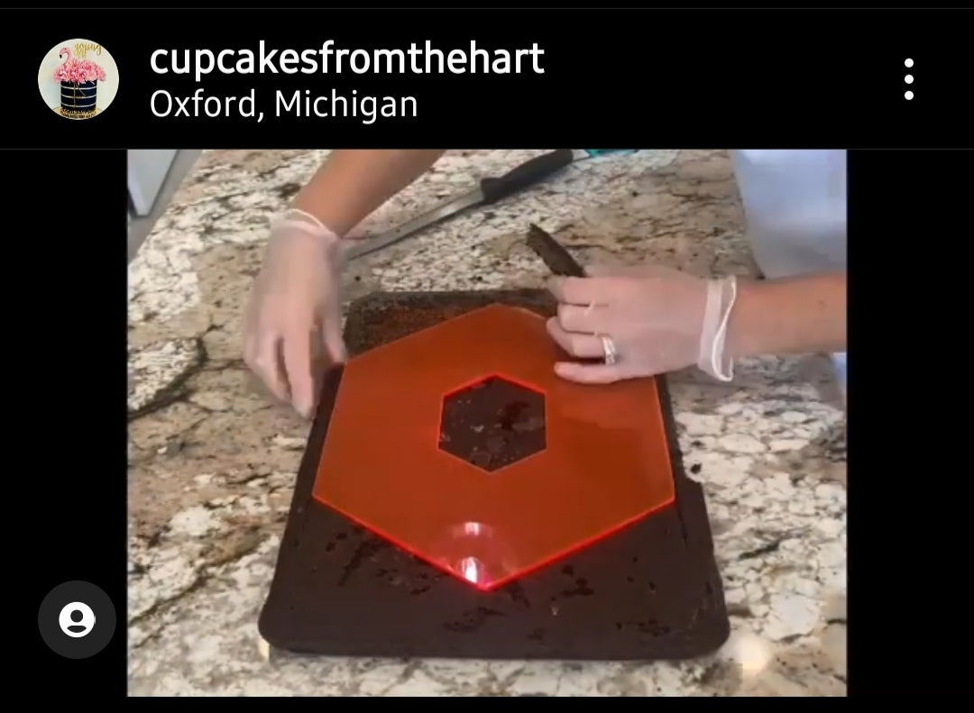 Hexagonal Cake Template