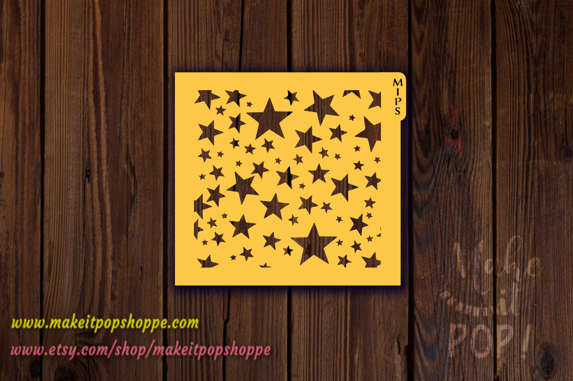 Stars Pattern (random) Stencil – Make It Pop Shoppe