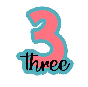 Three - Age Number - Cutter