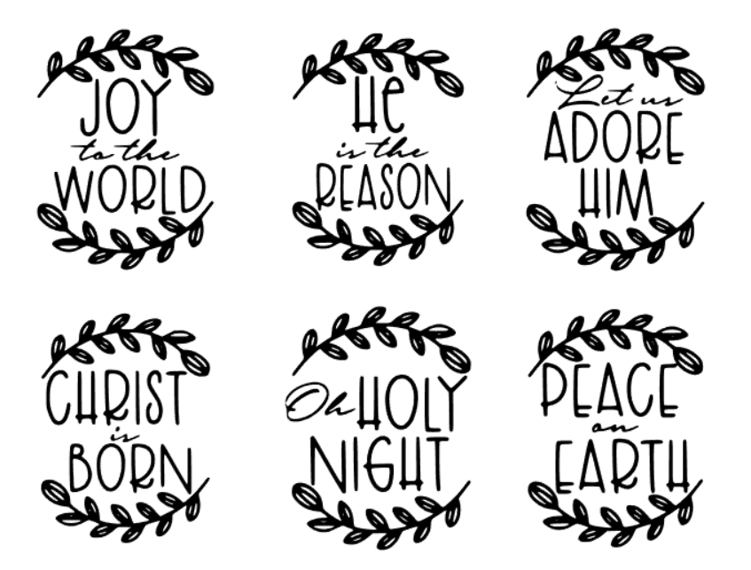 Christmas Sayings - Acrylic Stamps