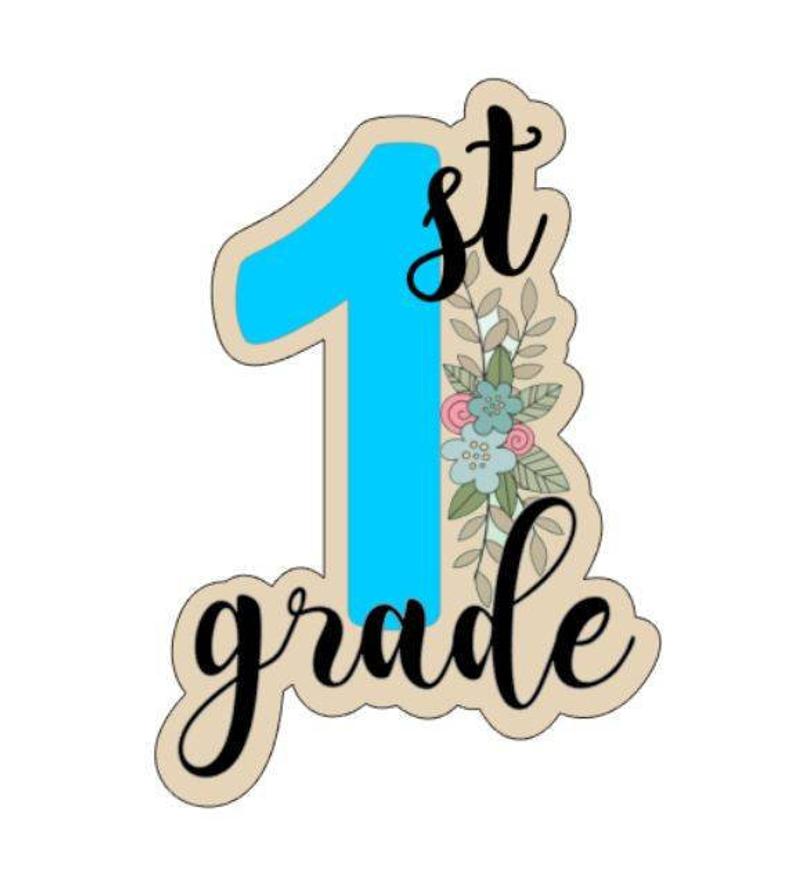 1st Grade with Floral Cutter