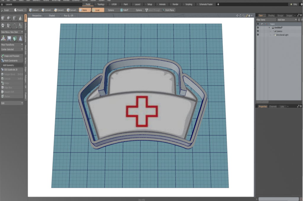 Nurses Cap Cutter STL File
