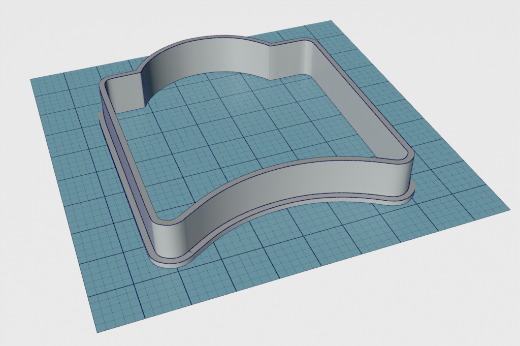 Plaque Curved Cutter STL File