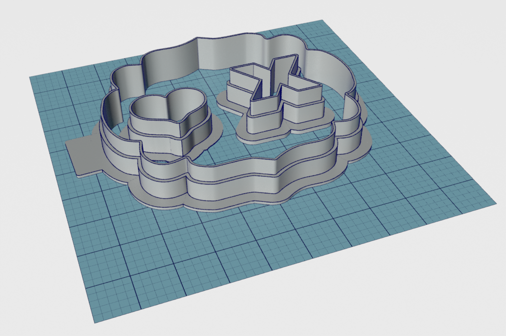Valentine's Tic Tac Toe Cutter STL File