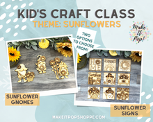 Load image into Gallery viewer, Kid&#39;s Craft Workshop - theme: Sunflowers
