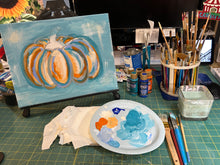Load image into Gallery viewer, The Teal Pumpkin - Canvas Painting Party
