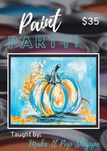 Load image into Gallery viewer, The Teal Pumpkin - Canvas Painting Party

