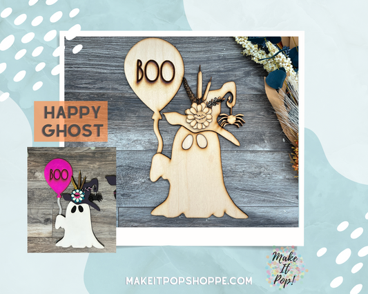 Happy Ghost - Standing Decor - DIY Kit