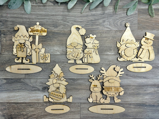 Christmas Gnomes - Shelf Sitter Decor - DIY KIT