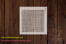 Load image into Gallery viewer, Burlap Pattern Stencil
