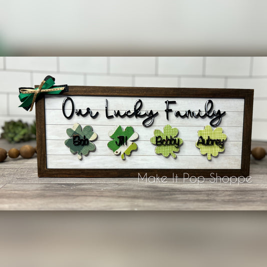 Our Lucky Family - Shelf Sitter - DIY Kit