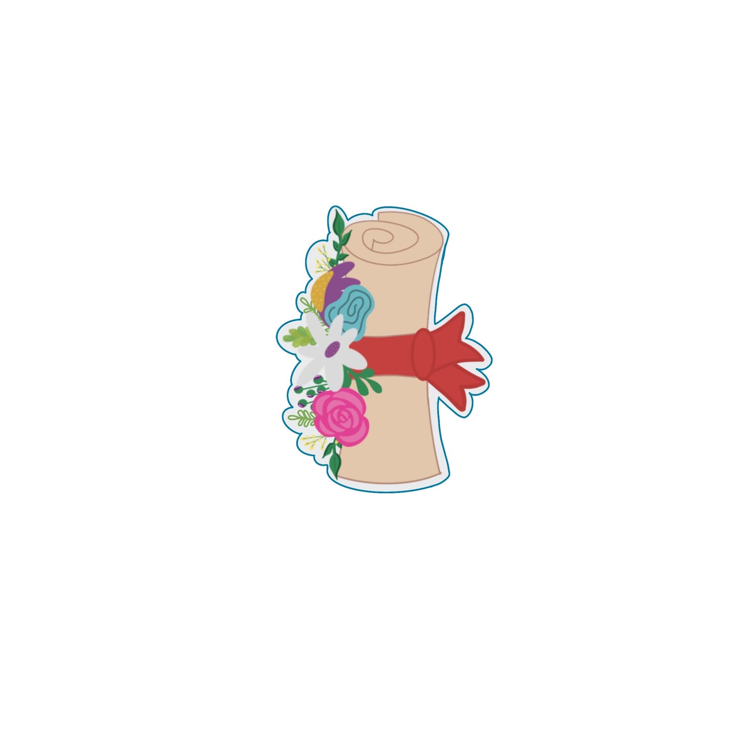 Diploma With Florals Cutter
