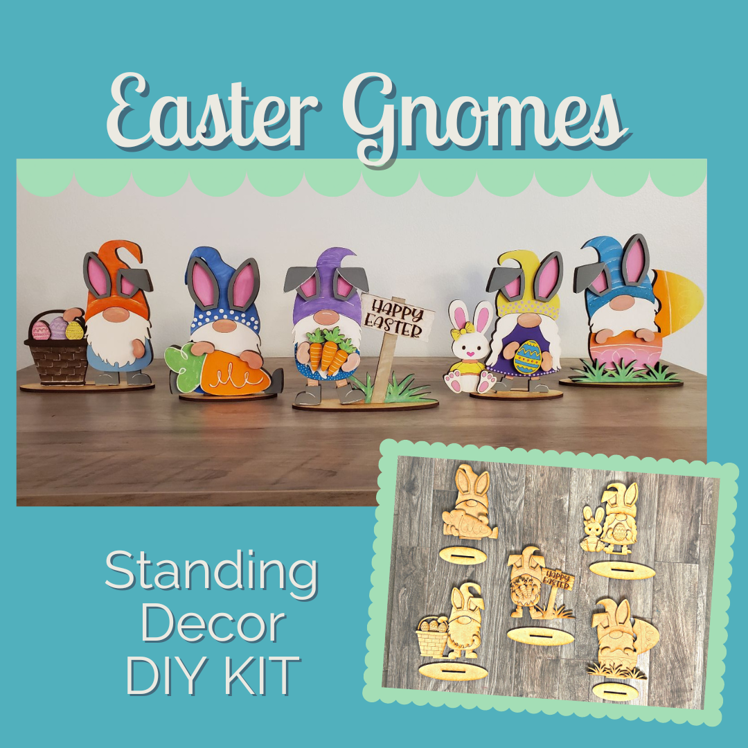 Easter Gnomes - Shelf Sitter Decor - DIY KIT