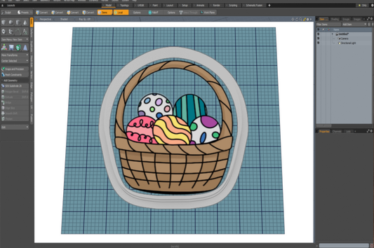 Easter Basket Cutter STL File