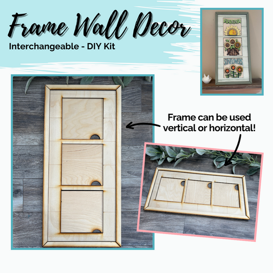 Frame Wall Décor - Interchangeable - DIY Kit