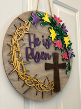 Load image into Gallery viewer, He is Risen - Door Hanger (round) - DIY Kit
