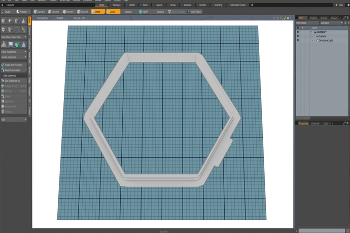 Hexagon Cutter STL File