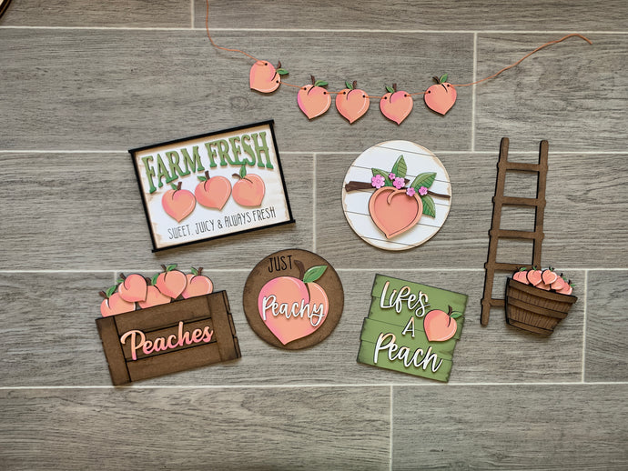Peaches - Tiered Tray - DIY Kit