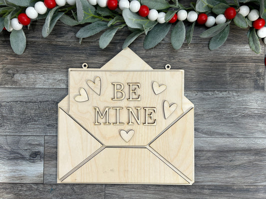 Be Mine Envelope - Door Hanger - DIY Kit
