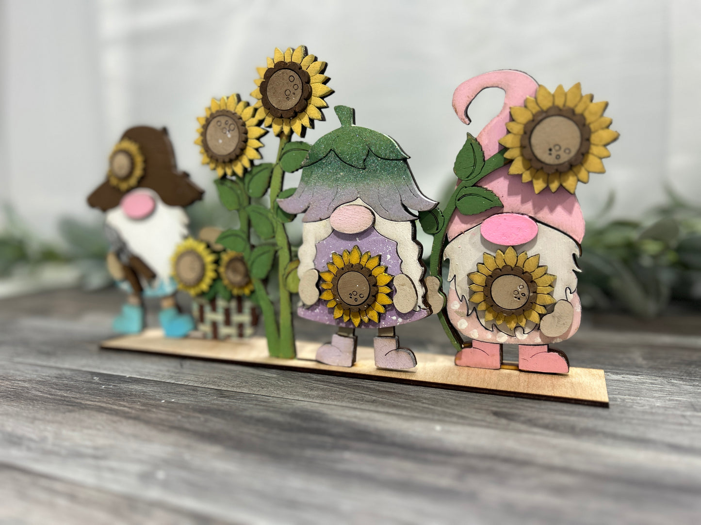 Sunflower Gnomes - Shelf Sitter Décor - DIY KIT