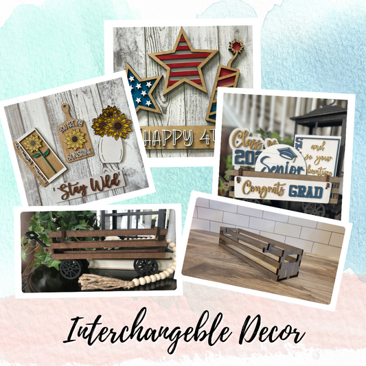 Wagon/Crate Décor - Interchangeable - DIY Kit