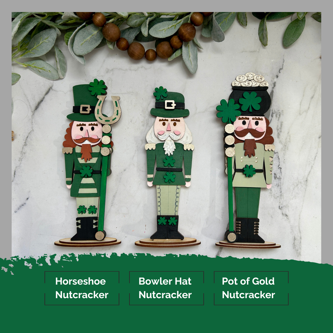 St. Patrick's Day Nutcracker - Standing Decor - DIY Kit