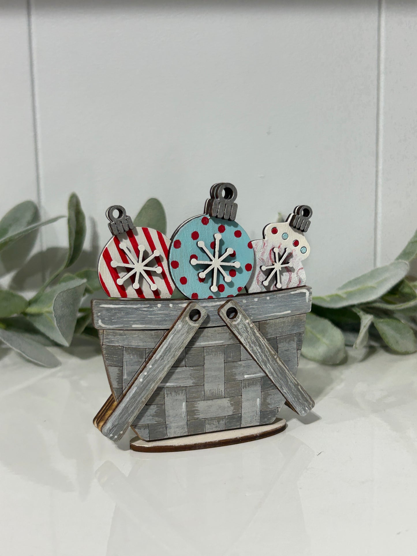 Seasonal Mini Wooden Basket - Interchangeable -  DIY Kit