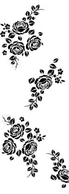 Rose Pattern - Cake Stencil
