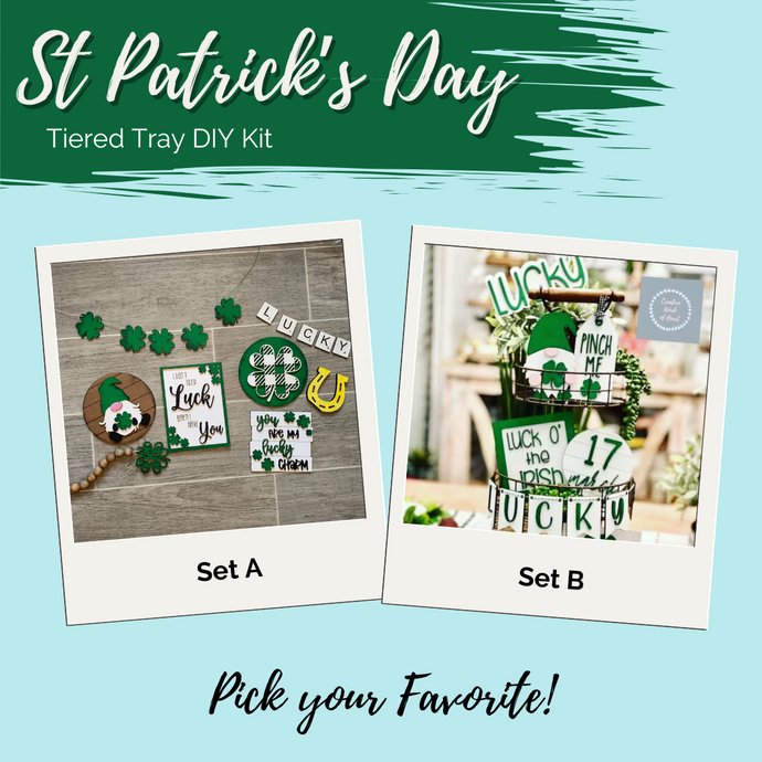 St. Patrick's Day - Tiered Tray - DIY Kit