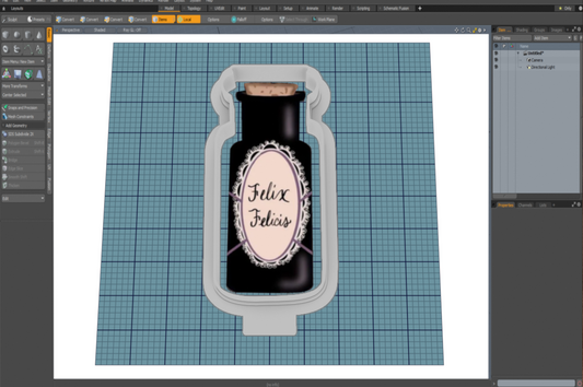 Tall Potion Bottle Cutter STL File