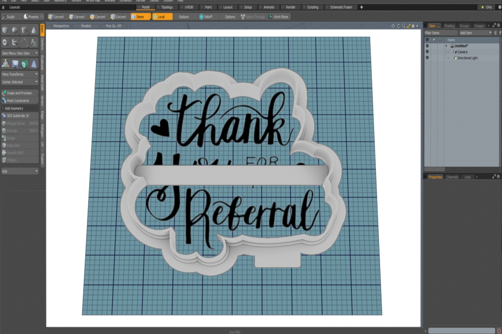 Thank You For Your Referral Cutter STL File