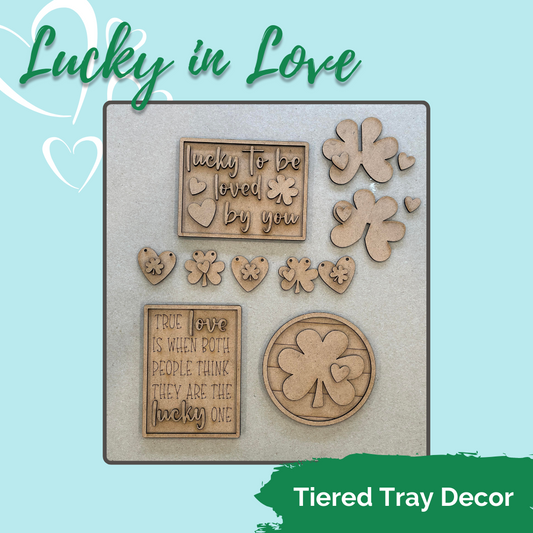 Lucky in Love  - Tiered Tray - DIY Kit