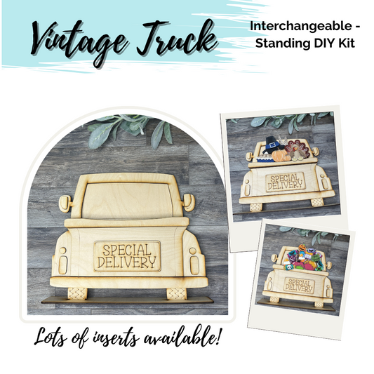 Vintage Truck - Interchangeable -  DIY Kit