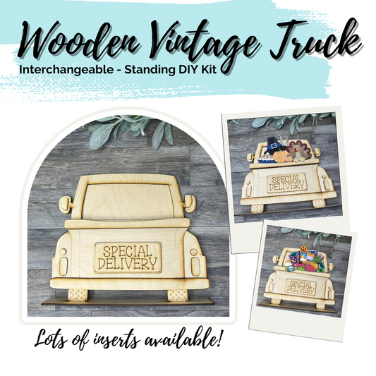Vintage Truck - Interchangeable -  DIY Kit