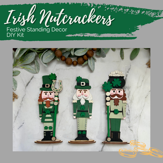 St. Patrick's Day Nutcracker - Standing Decor - DIY Kit