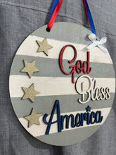 Load image into Gallery viewer, God Bless America - Door Hanger - DIY Kit
