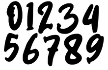 Load image into Gallery viewer, Thunder Font - Numeric Cutter Set
